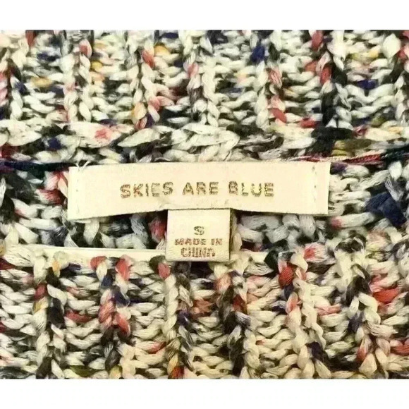 Skies Are Blue Sweater Cotton Stitch Fix Pullover Gracie Space Dyed Womens Small - Picture 3 of 3